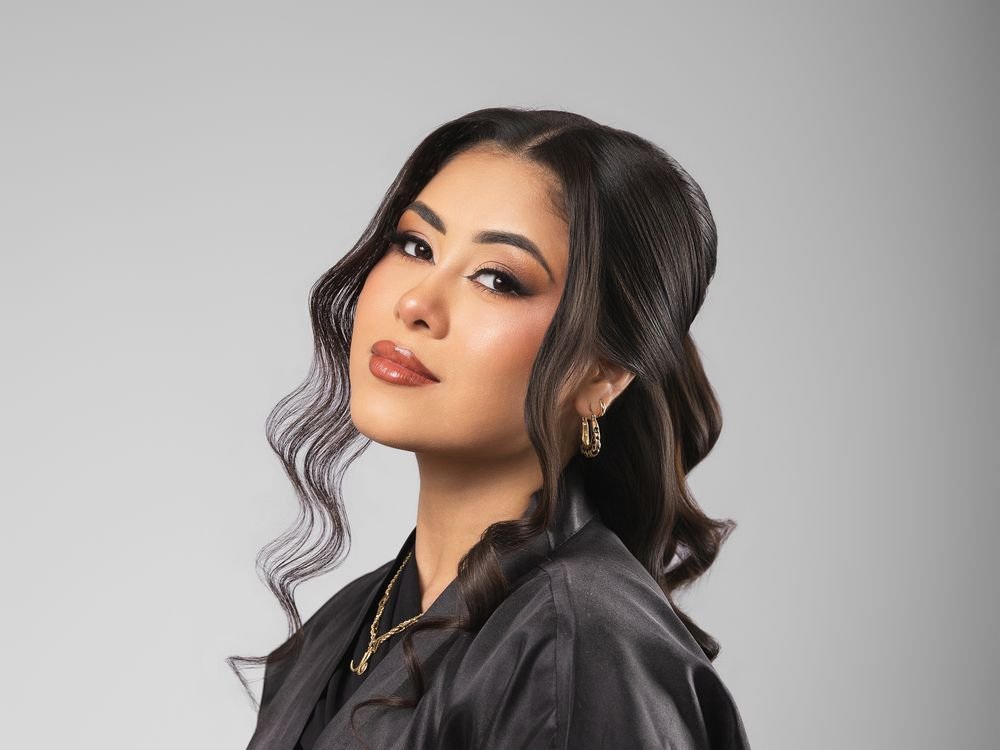 Soft glam makeup portrait
